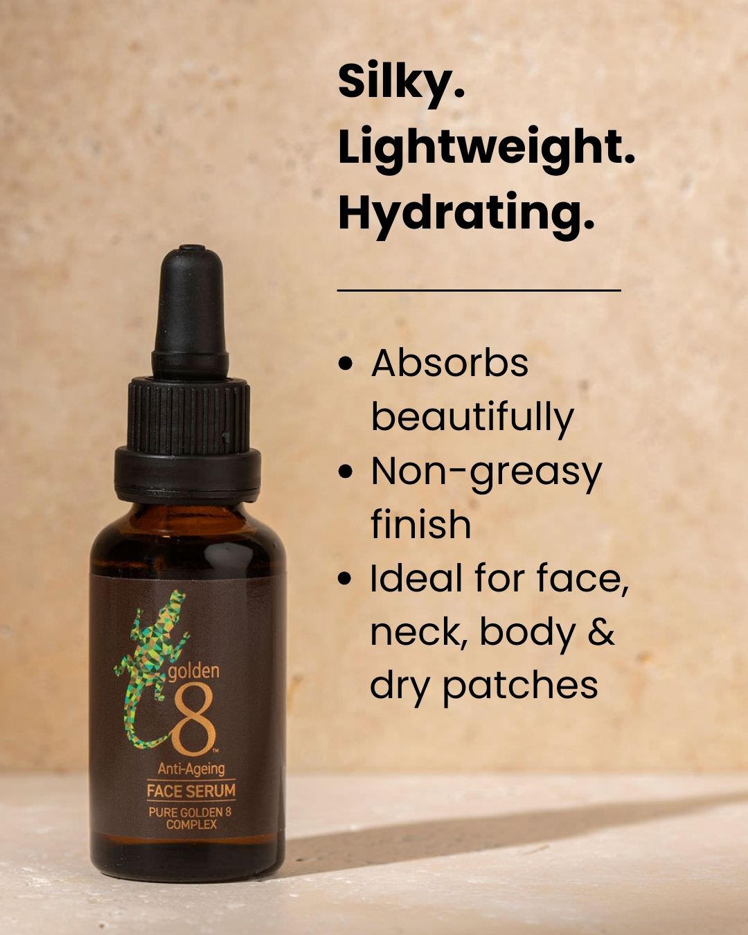 Face Serum 30ml - 100% Pure Golden 8 Complex