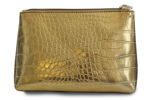 Gold Mock Croc Bag